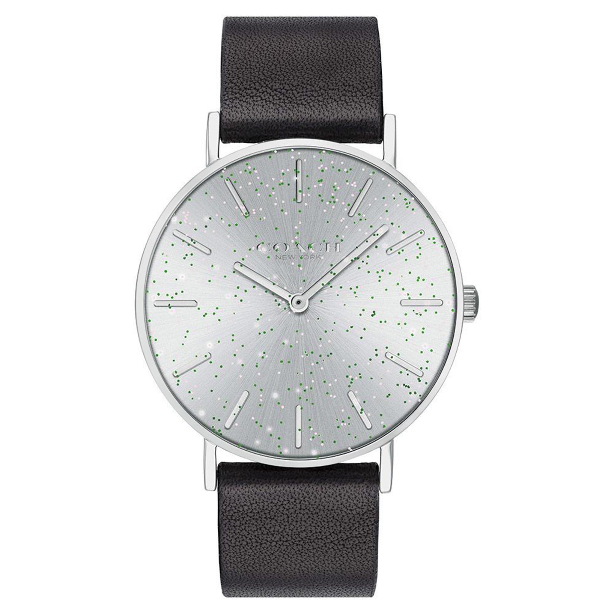 Coach Perry Black Leather Ladies Watch - 14503324