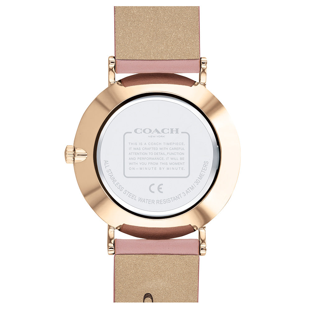 Coach Perry Blush Leather Ladies Watch - 14503325