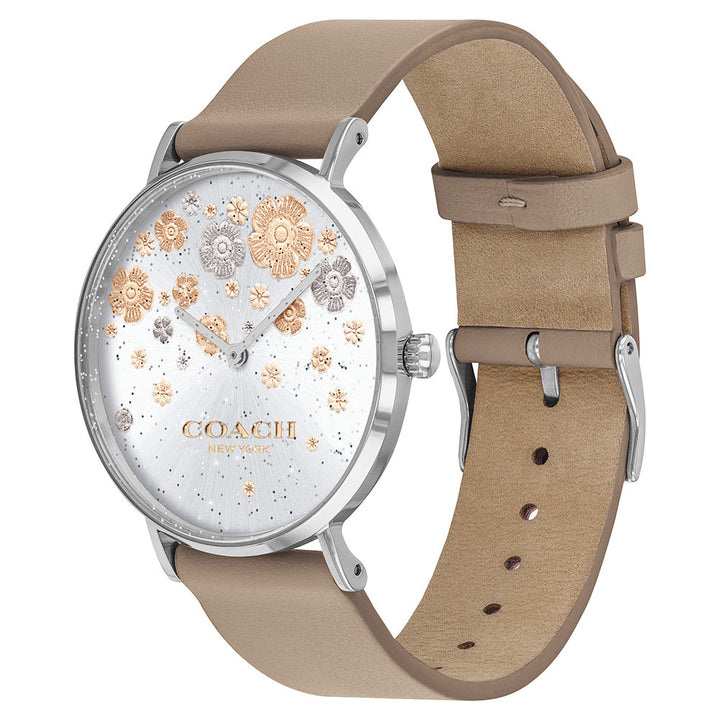 Coach Perry Stone Leather Ladies Watch - 14503326