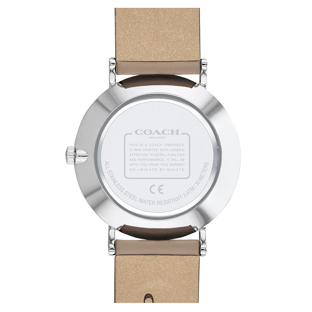 Coach Perry Stone Leather Ladies Watch - 14503326