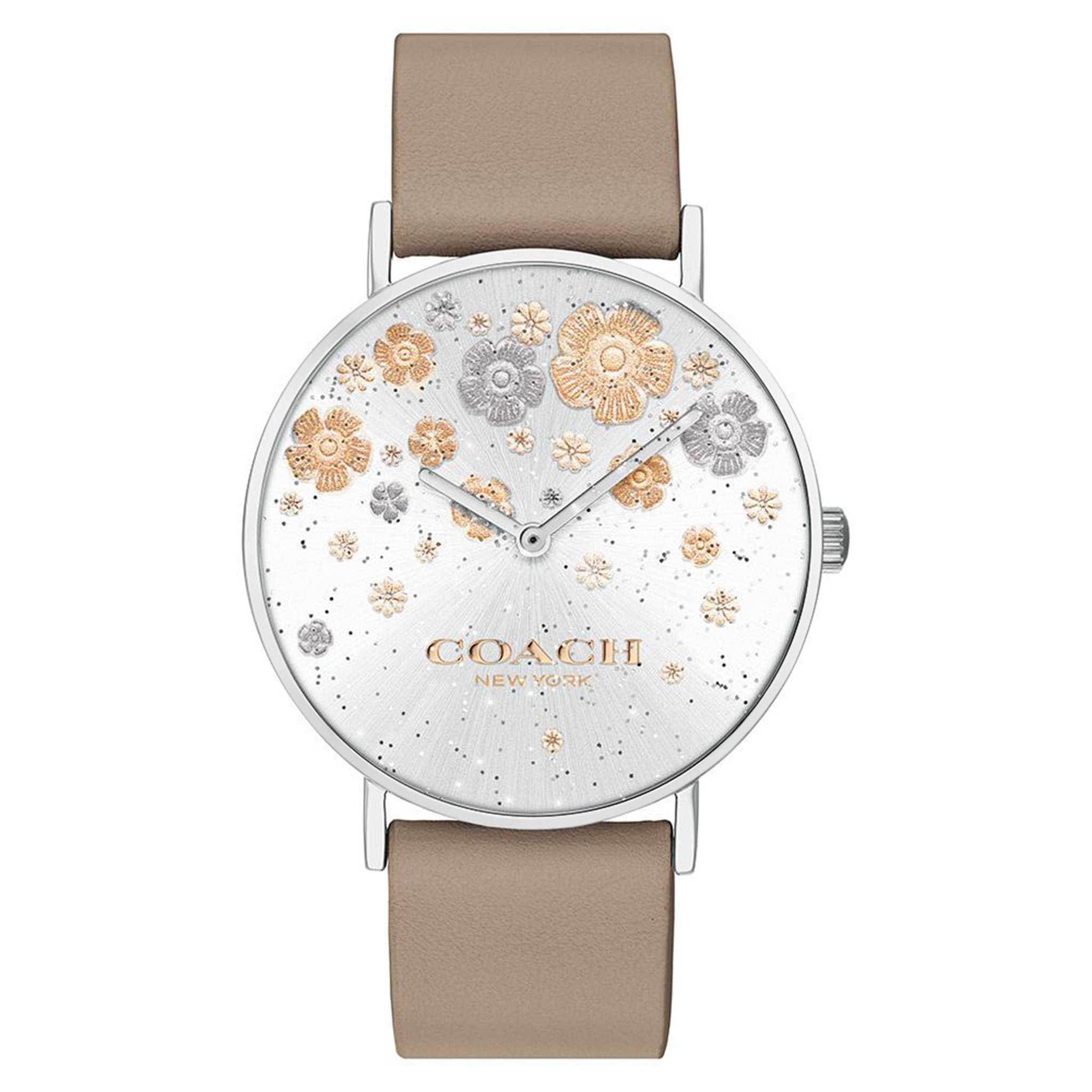 Coach Perry Stone Leather Ladies Watch - 14503326