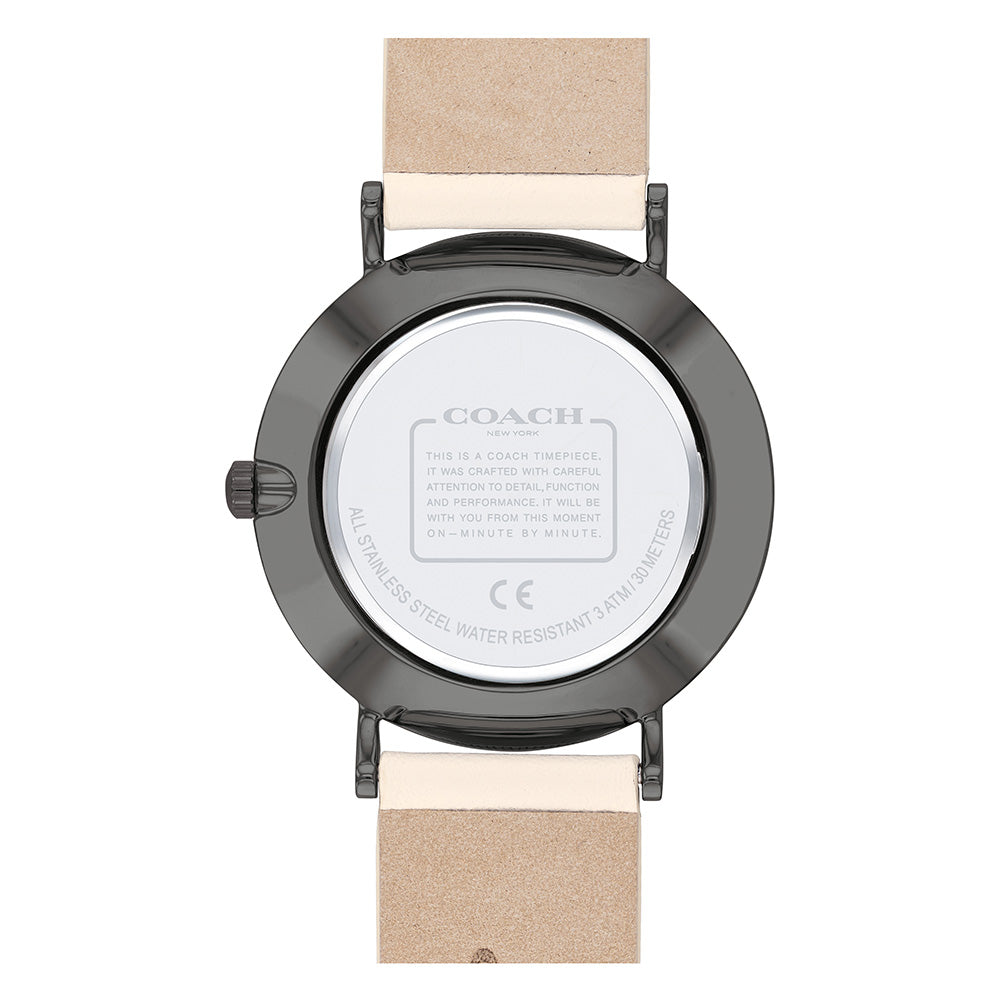 Coach Perry Chalk Leather Ladies Watch - 14503327