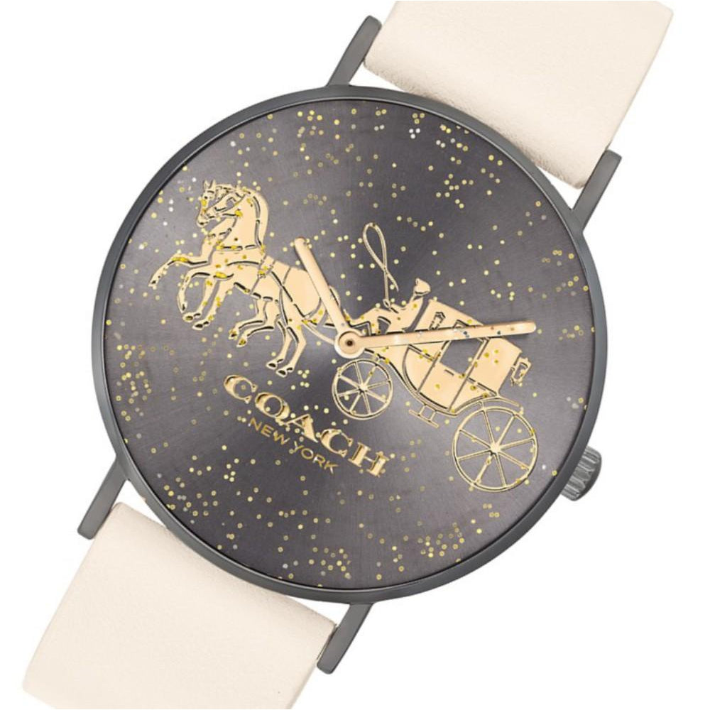Coach Perry Chalk Leather Ladies Watch - 14503327