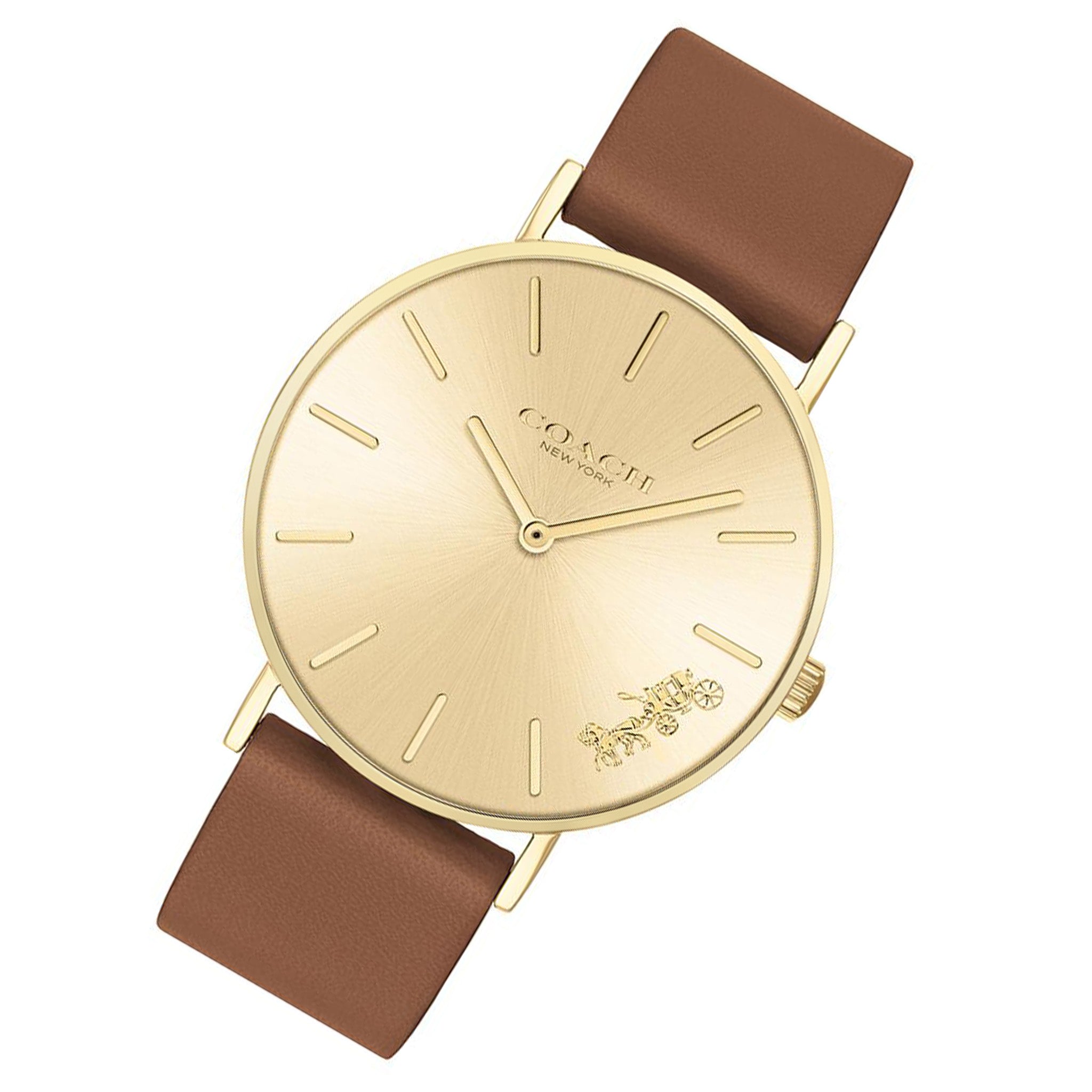 Coach Perry Brown Leather Ladies Watch - 14503331