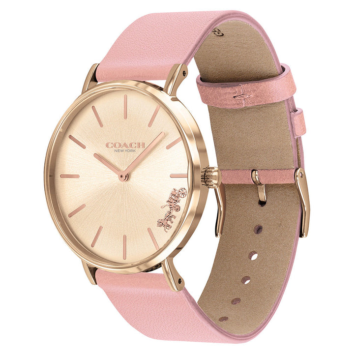 Coach Perry Pink Leather Ladies Watch - 14503332