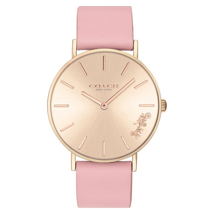 Coach Perry Pink Leather Ladies Watch - 14503332