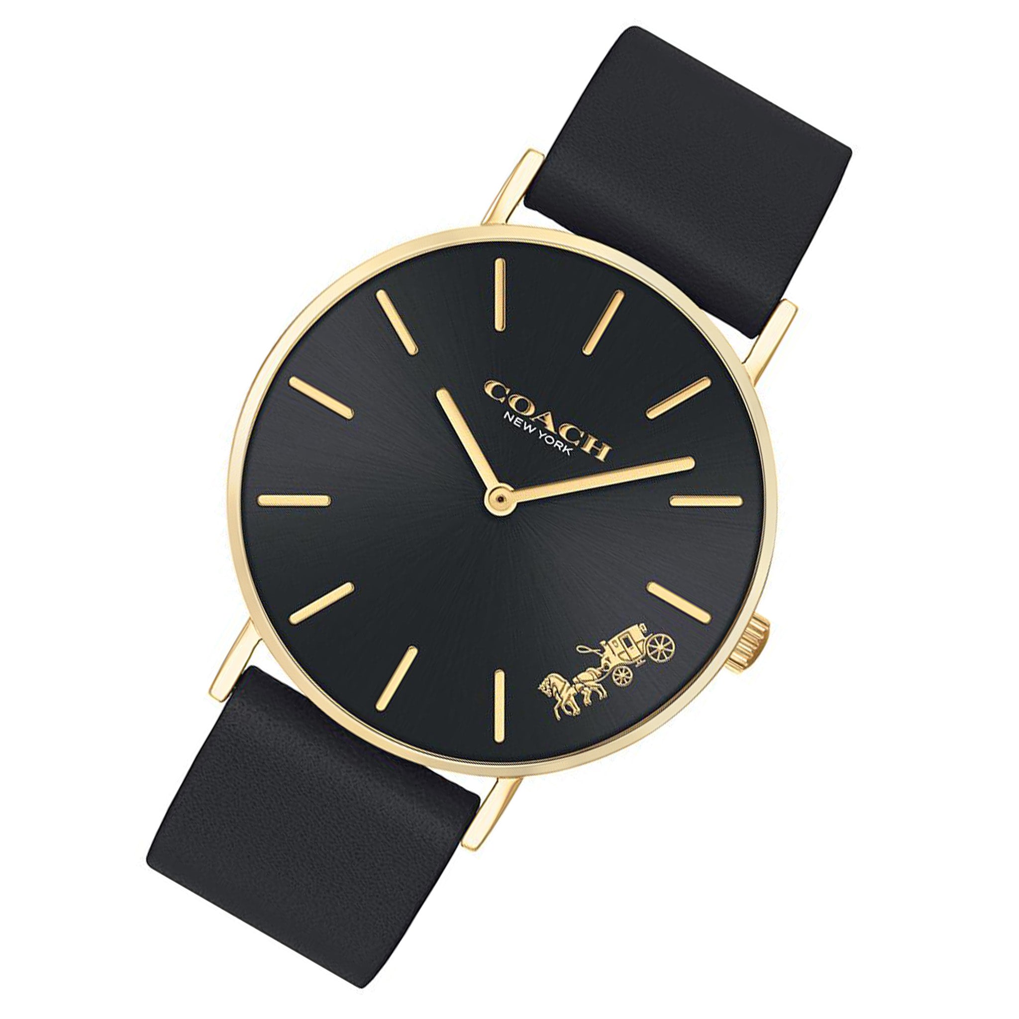 Coach Perry Black Leather Ladies Watch - 14503333 – The Watch Factory  Australia