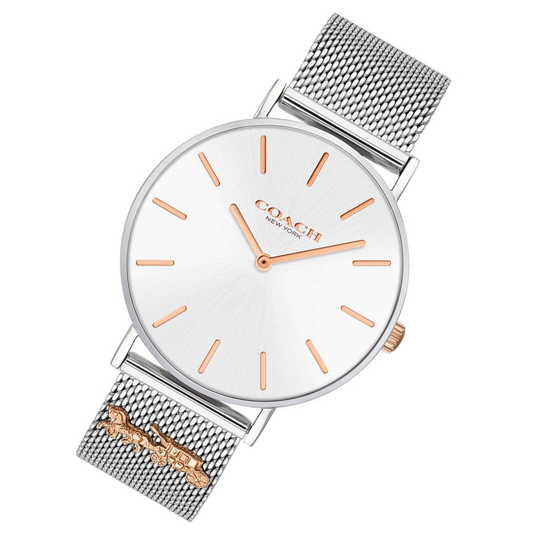 Coach Perry Silver Mesh Ladies Watch - 14503336