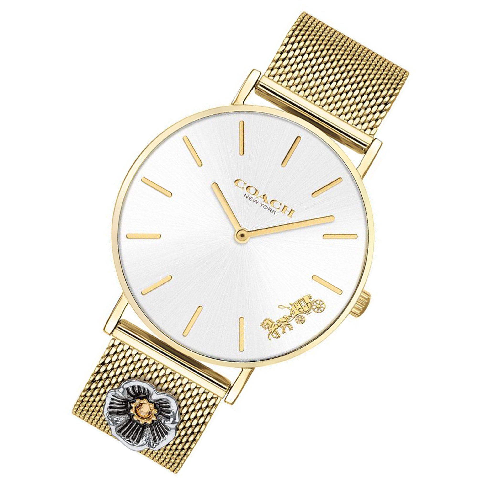 Coach Perry Gold Mesh Ladies Watch - 14503337