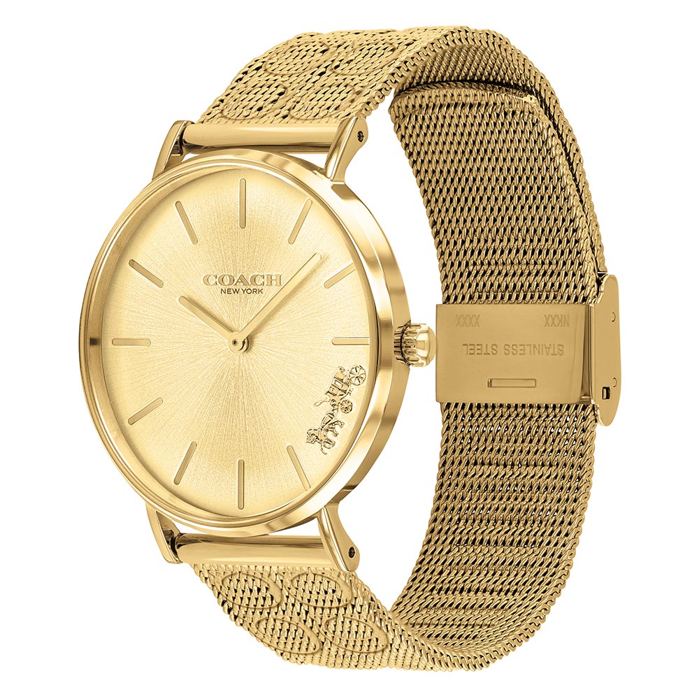 Coach Perry Gold Mesh Ladies Watch - 14503342