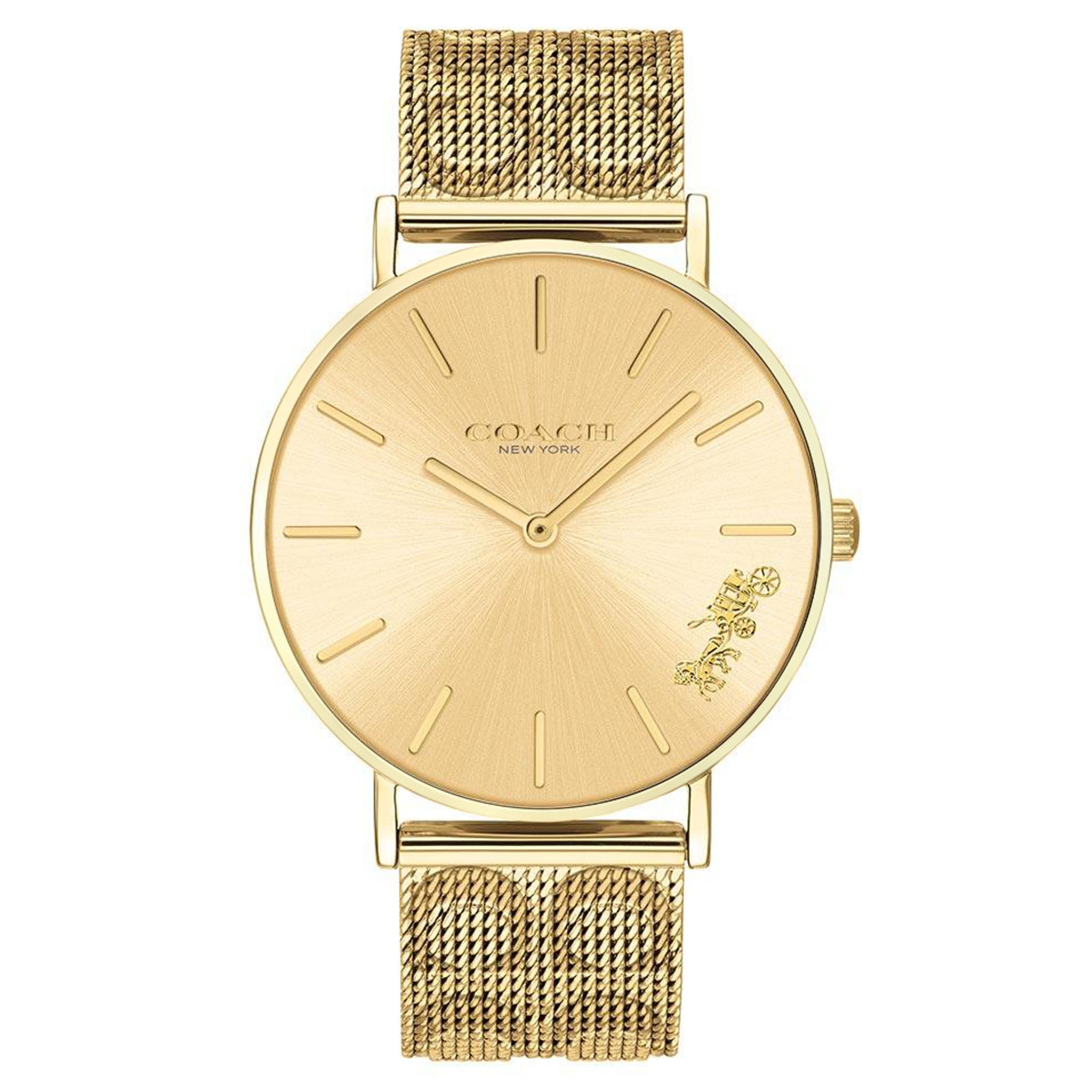 Coach Perry Gold Mesh Ladies Watch - 14503342