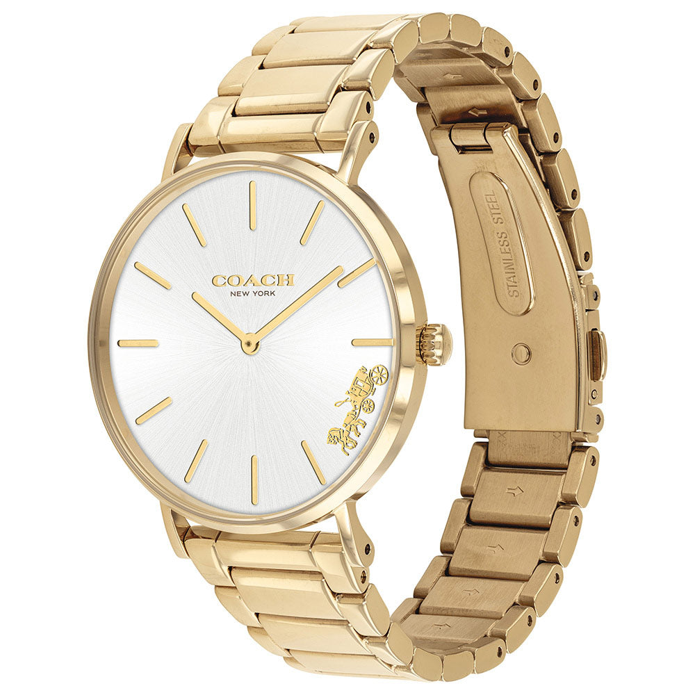 Coach Perry Gold Steel Ladies Watch - 14503345