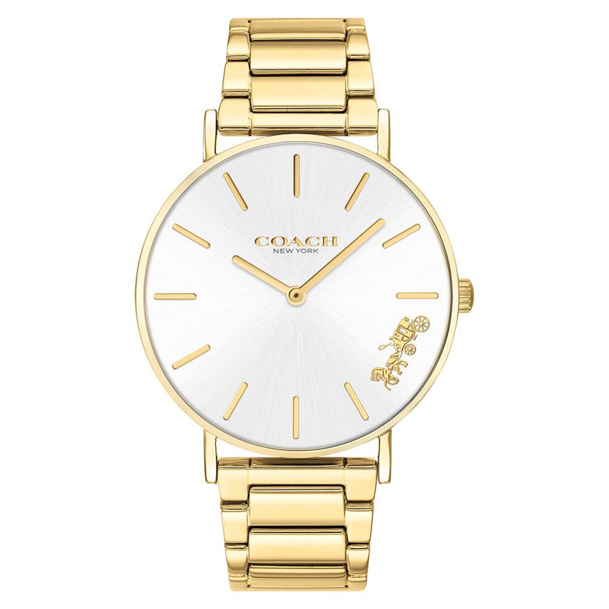 Coach Perry Gold Steel Ladies Watch - 14503345