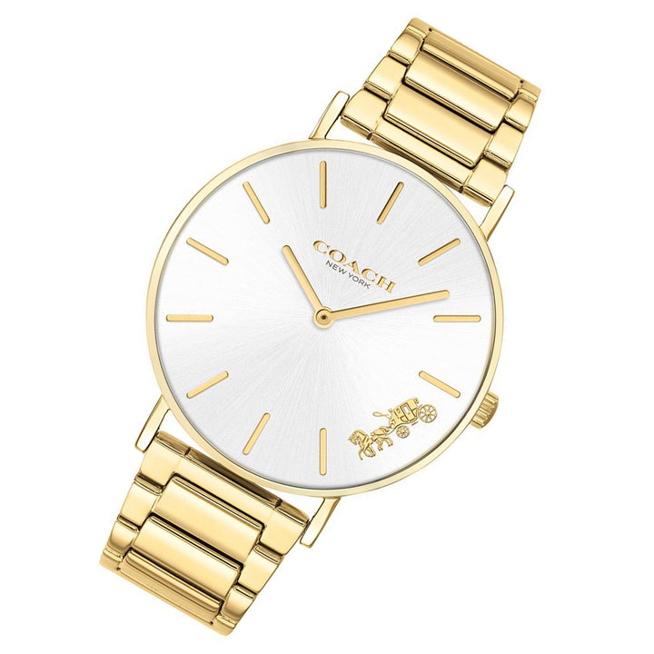 Coach Perry Gold Steel Ladies Watch - 14503345