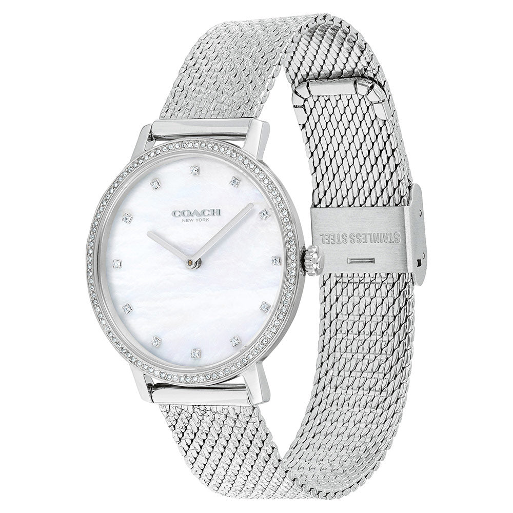 Coach Audrey Silver Mesh Ladies Slim Watch - 14503358