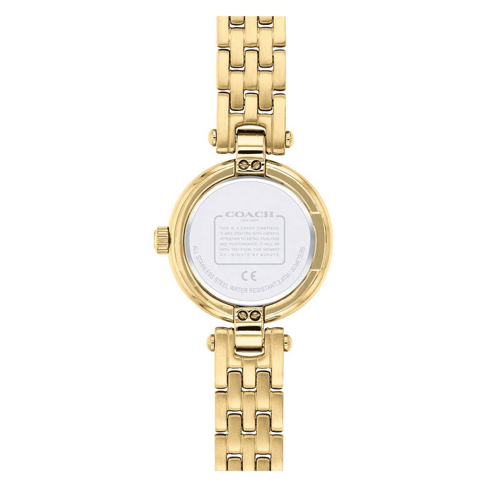 Coach Chrystie Gold Steel Ladies Watch - 14503393