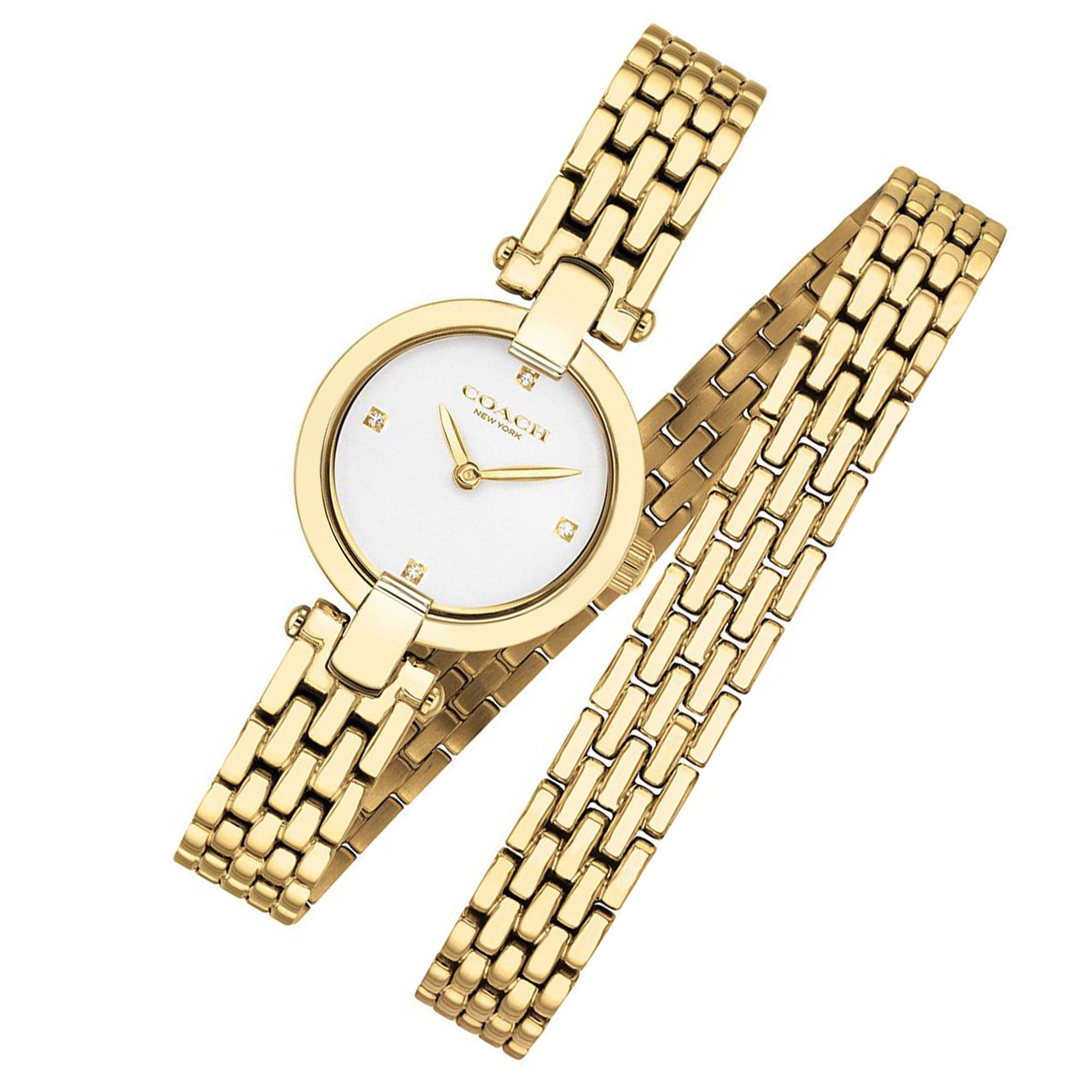 Coach Chrystie Gold Steel Ladies Watch - 14503393