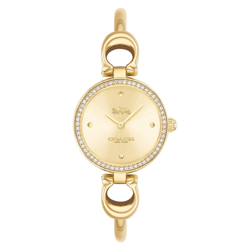 Coach Park Signature C Gold Steel Bangle Ladies Watch - 14503446