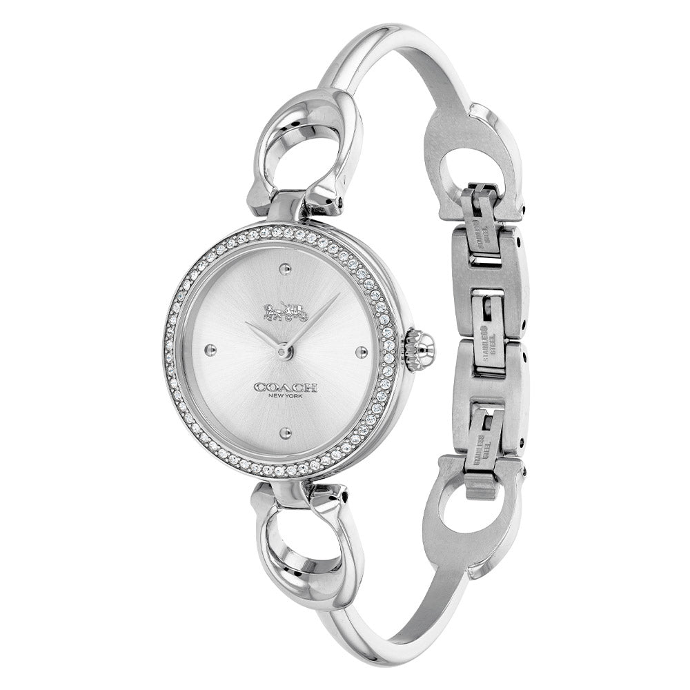 Coach Park Signature C Silver Steel Ladies Watch - 14503448