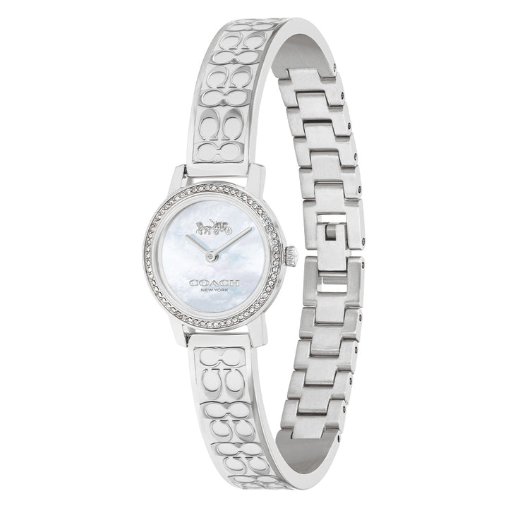 Coach Signature C Silver Steel with Crystals Ladies Watch - 14503496