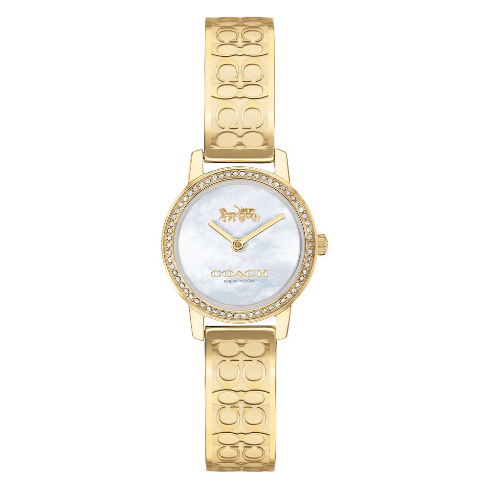 Coach Signature C Gold Steel with Swarovski Crystals Ladies Watch - 14503497