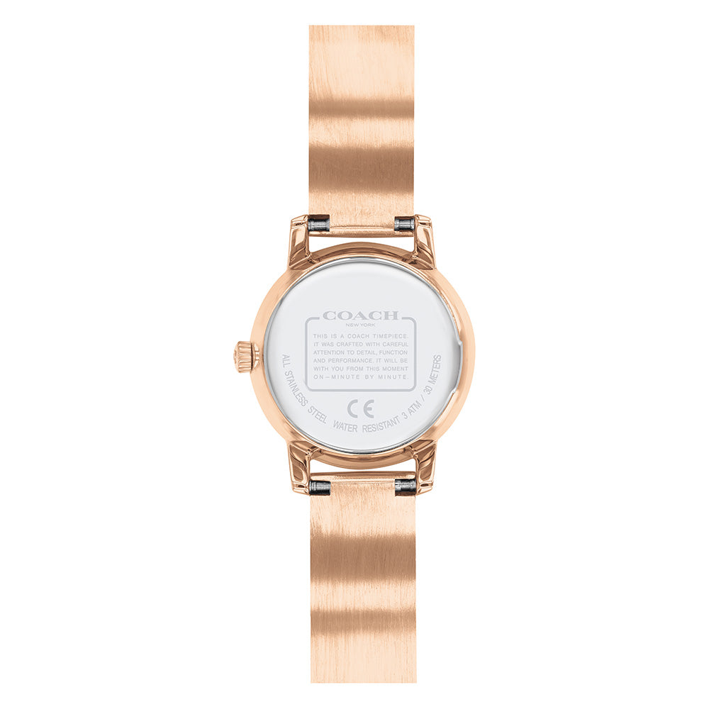 Coach Sigature C Rose Gold Steel with Crystals Ladies Watch - 14503498