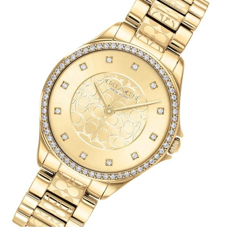 Coach Astor Gold Steel Women's Watch - 14503504