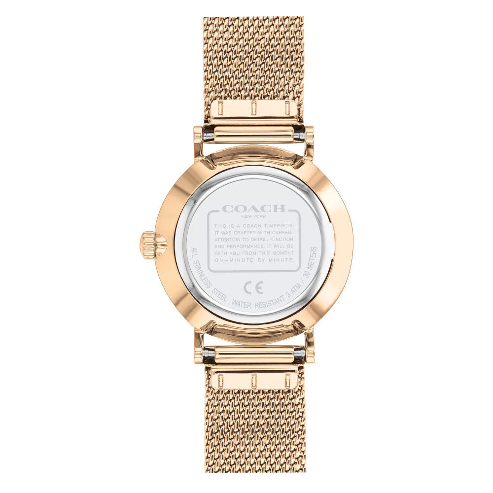 Coach Perry Rose Gold Mesh Ladies Watch - 14503520