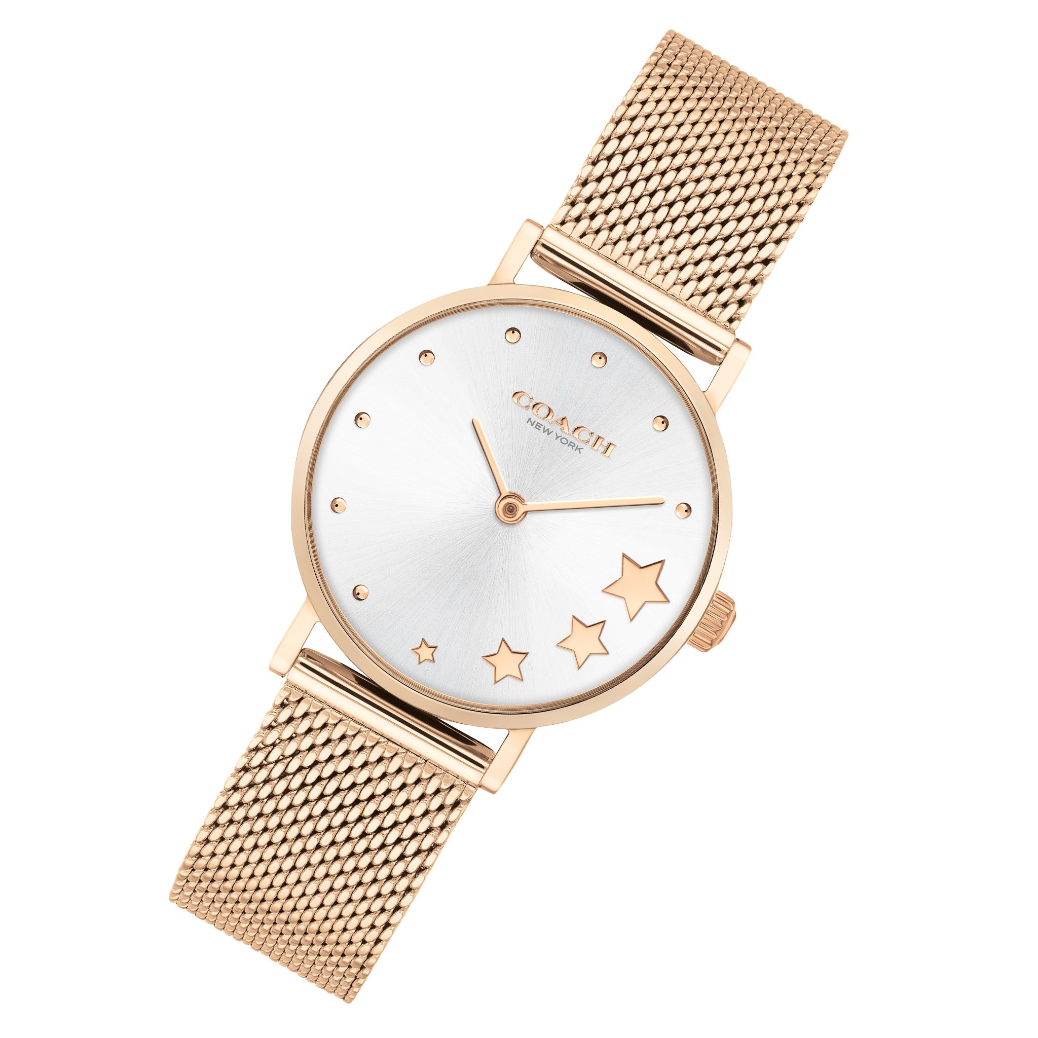 Coach Perry Rose Gold Mesh Ladies Watch - 14503520