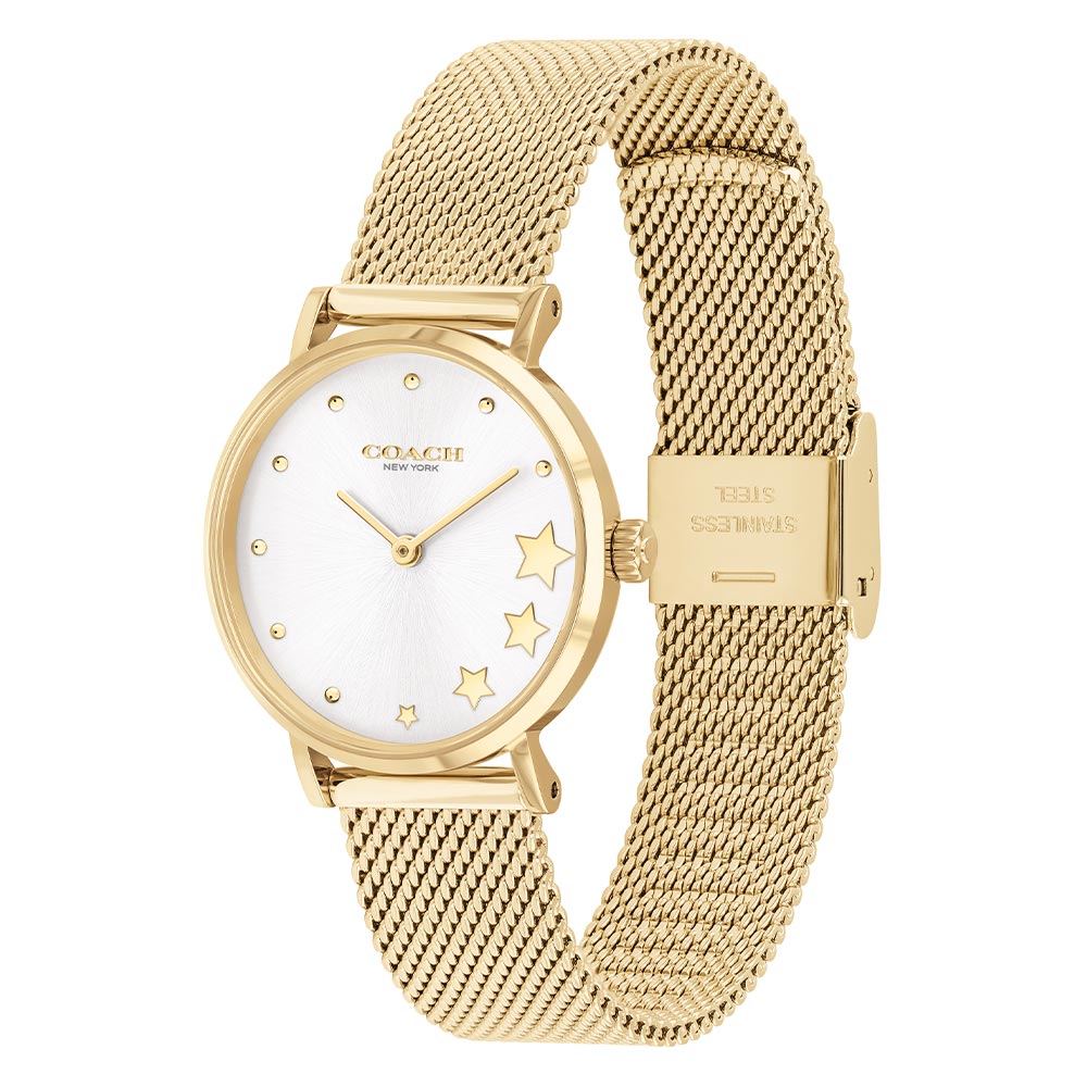 Coach Perry Gold Mesh Ladies Watch - 14503521