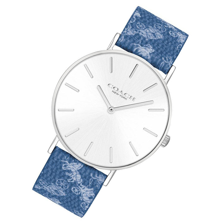 Coach Perry Silver White Dial Ladies Watch - 14503552