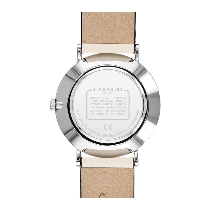 Coach Perry Chalk Leather Ladies Watch - 14503553