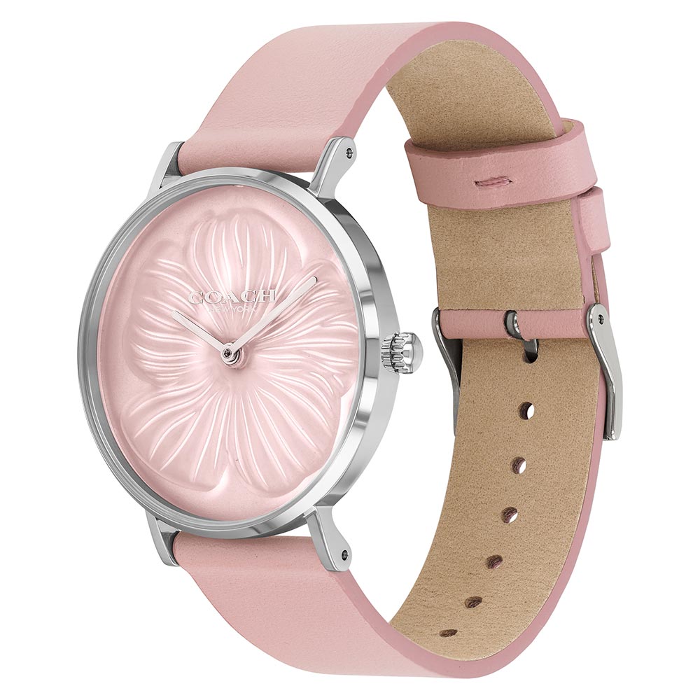 Coach Perry Pink Leather Women's Watch - 14503555