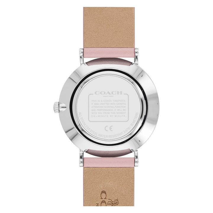 Coach Perry Pink Leather Women's Watch - 14503555