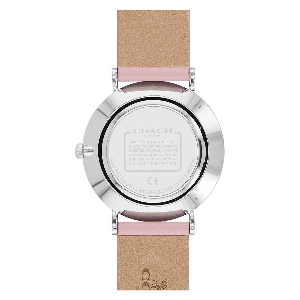 Coach Perry Pink Leather Women's Watch - 14503555