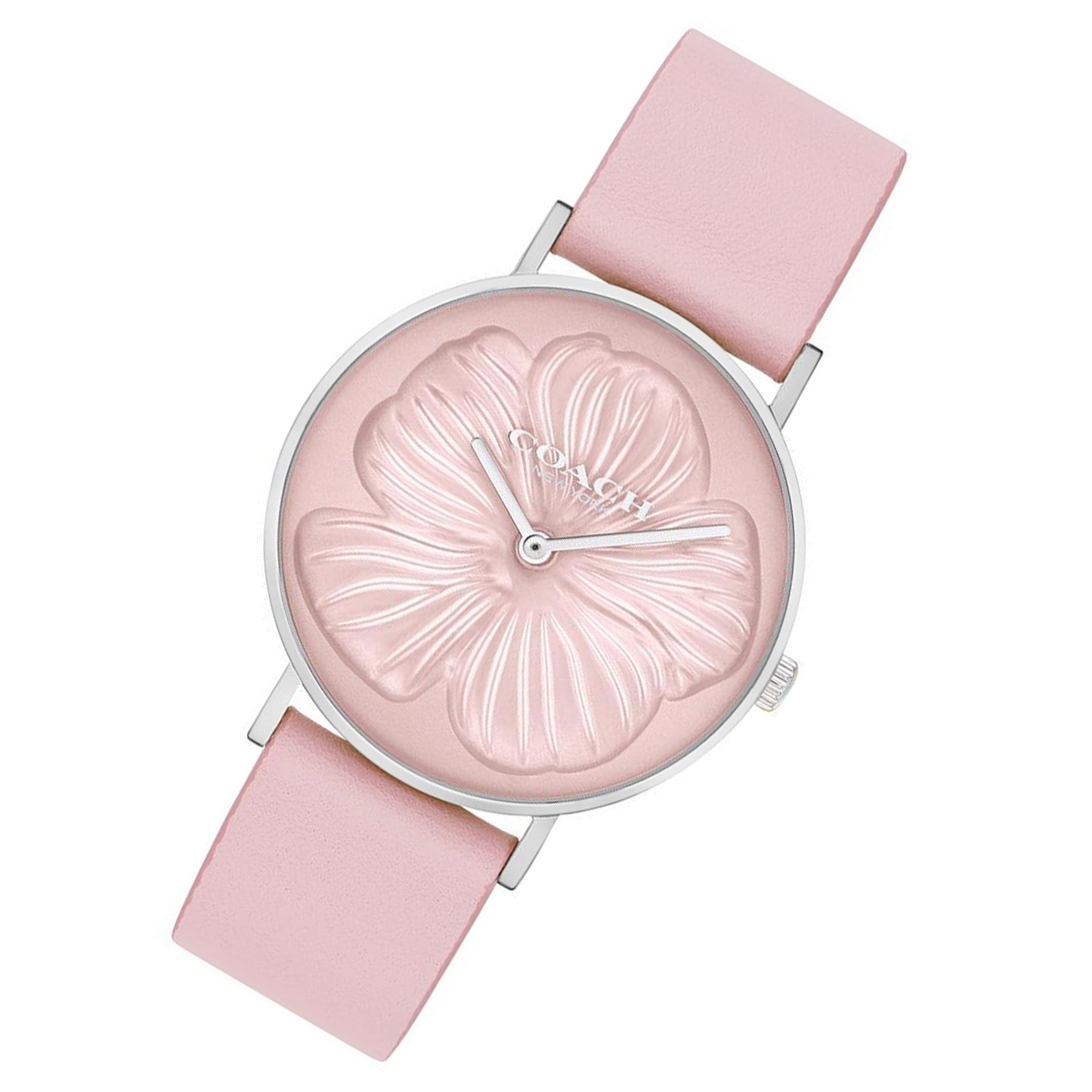 Coach Perry Pink Leather Women's Watch - 14503555