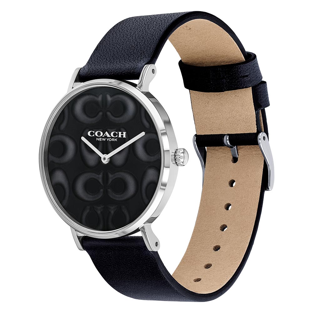 Coach Perry Classic Navy Leather Ladies Watch - 14503557