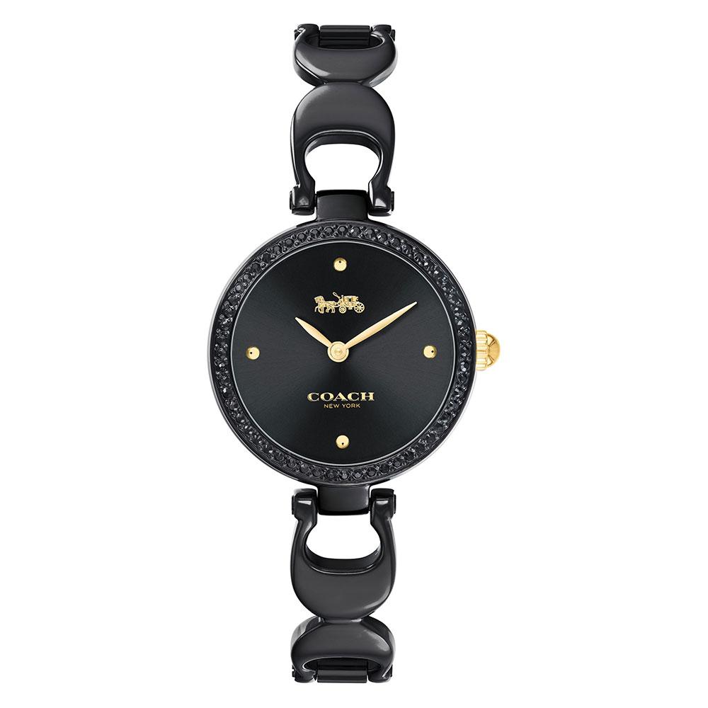 Coach Park Black Steel Ladies Watch - 14503564