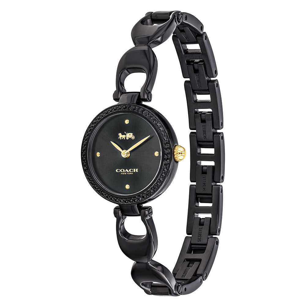 Coach Park Black Steel Ladies Watch - 14503564