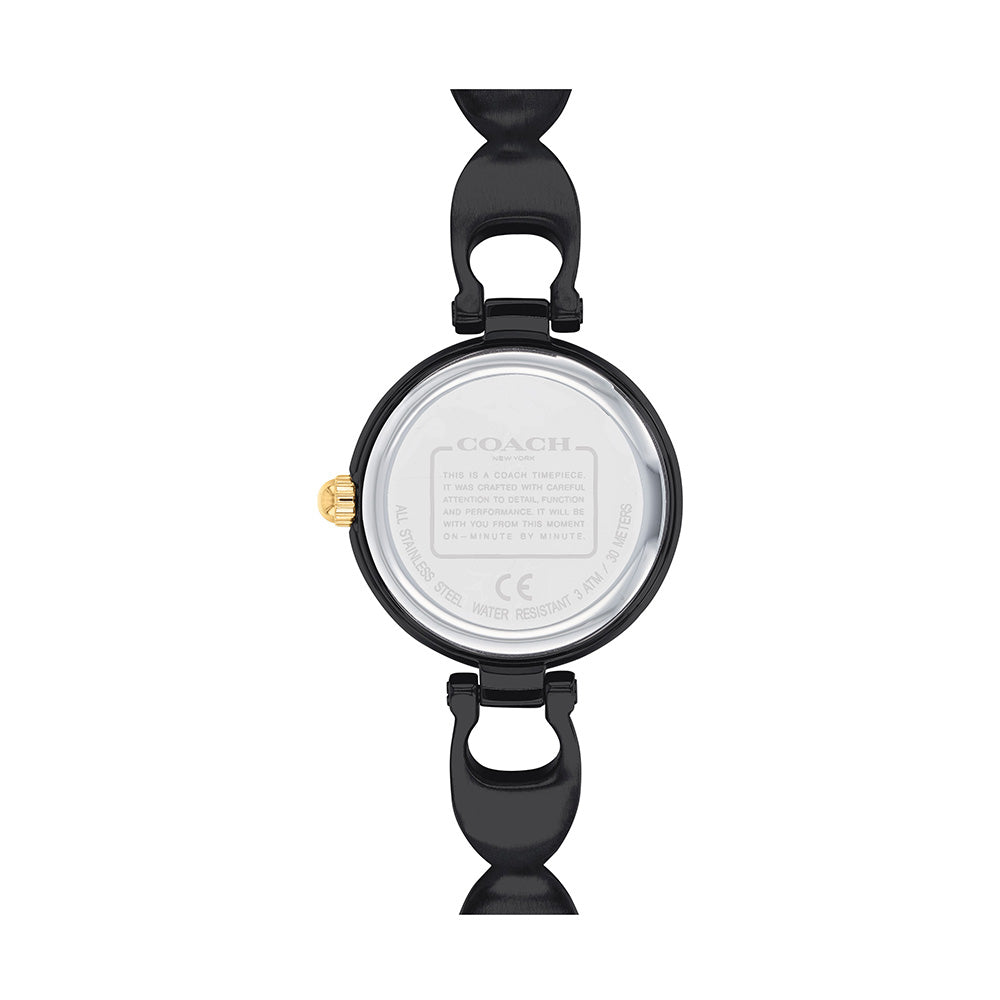 Coach Park Black Steel Ladies Watch - 14503564