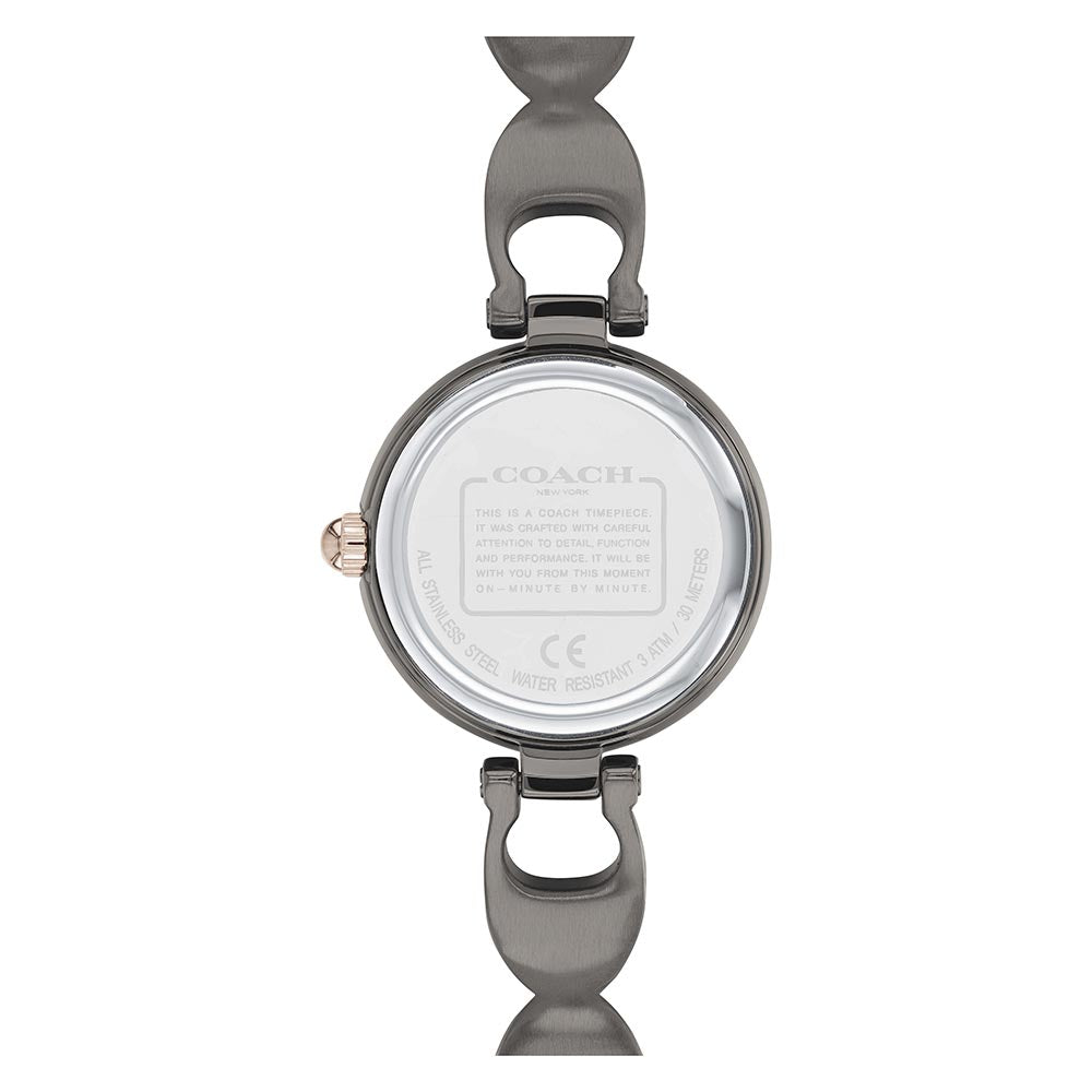 Coach Park Grey Steel Bracelet with Crystals Women's Watch - 14503565