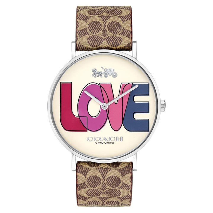 Coach Perry Brown Leather Ladies Watch - 14503570