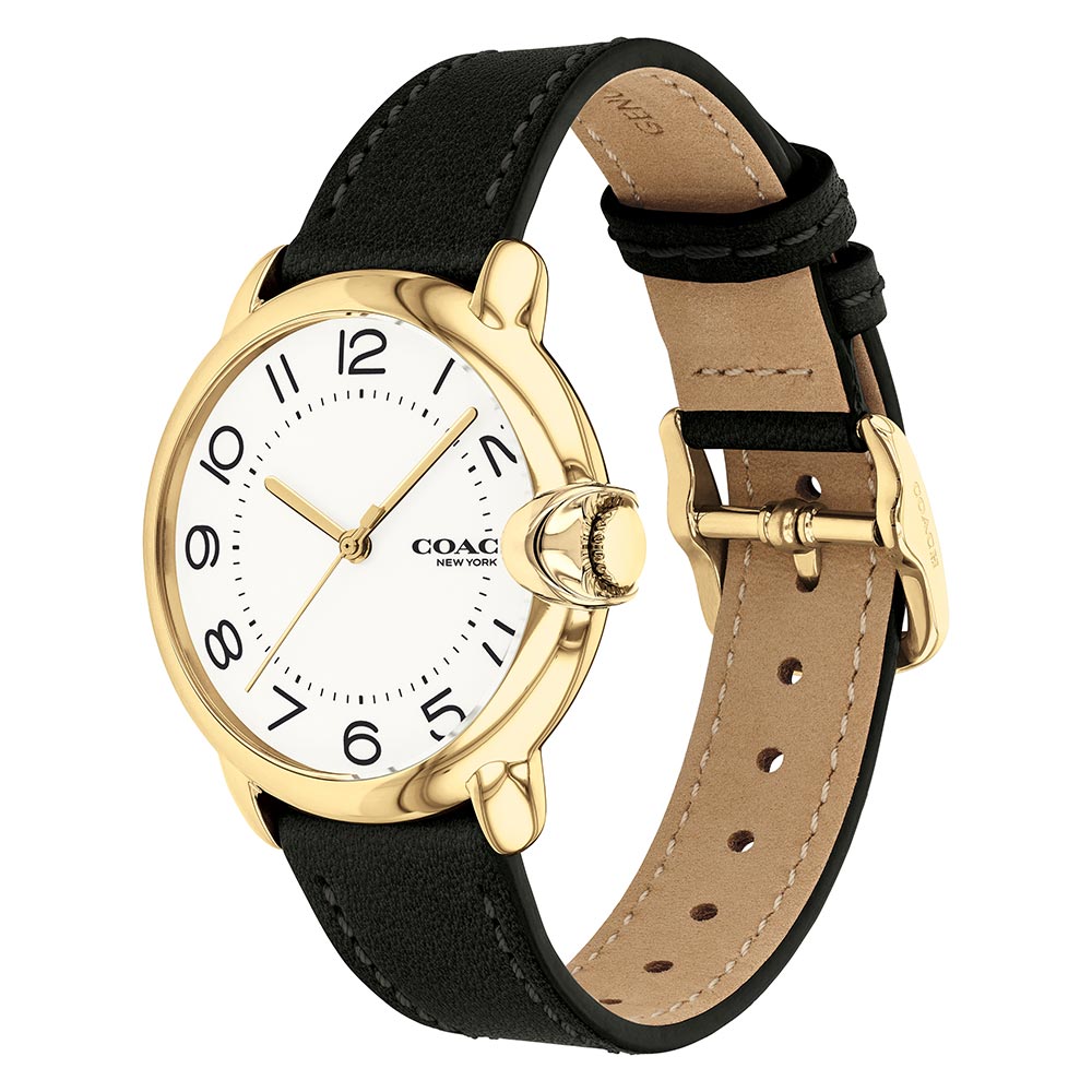 Coach Arden Black Leather Women's Watch - 14503606