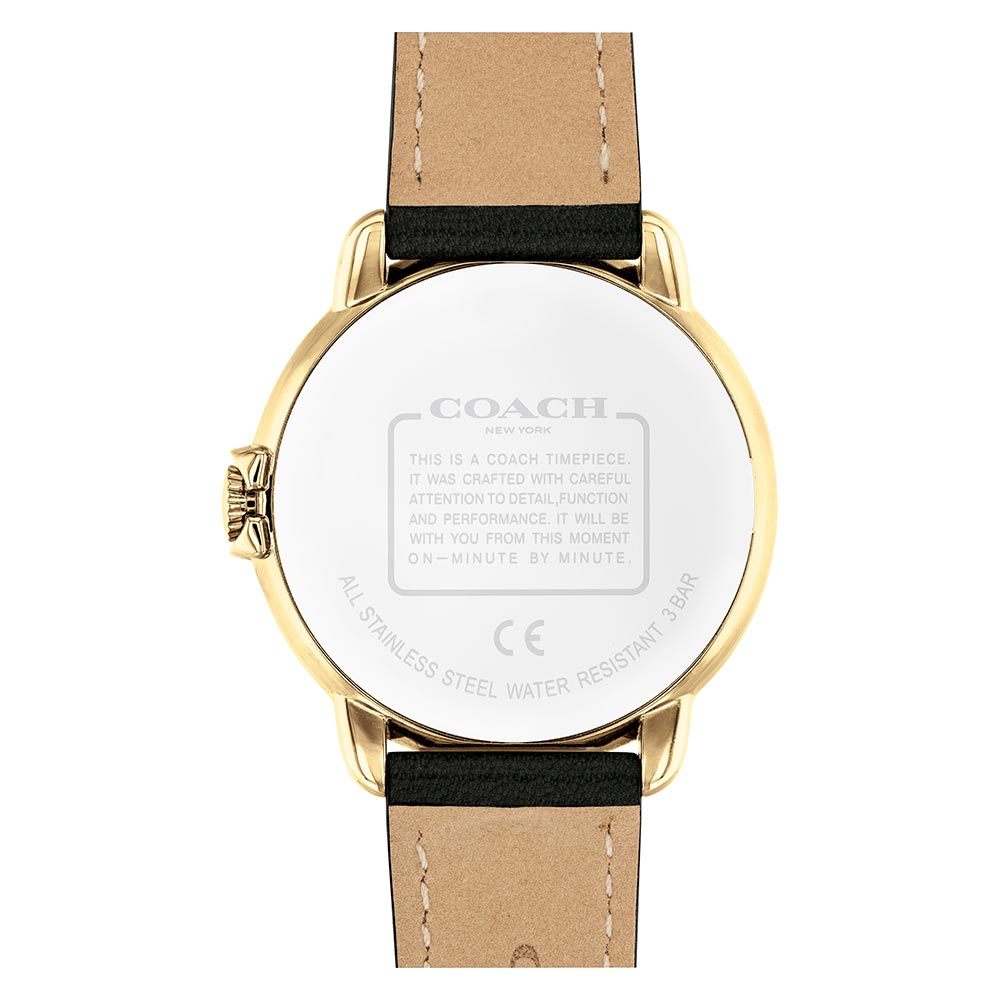 Coach Arden Black Leather Women's Watch - 14503606