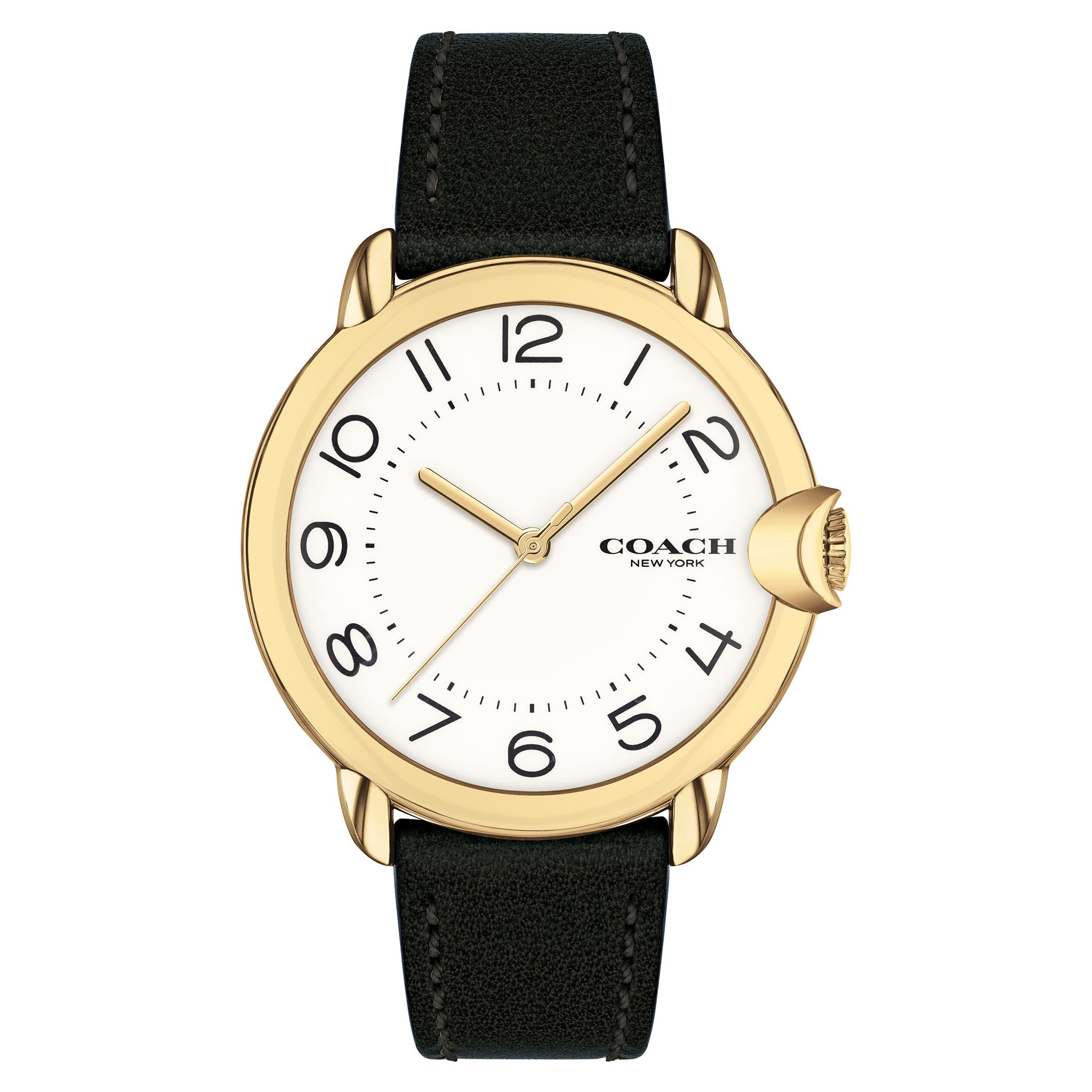 Coach Arden Black Leather Women's Watch - 14503606