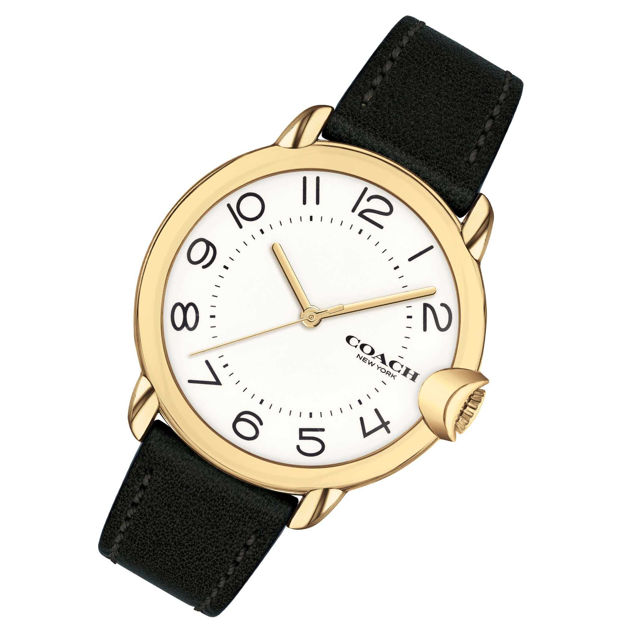 Coach Arden Black Leather Women's Watch - 14503606