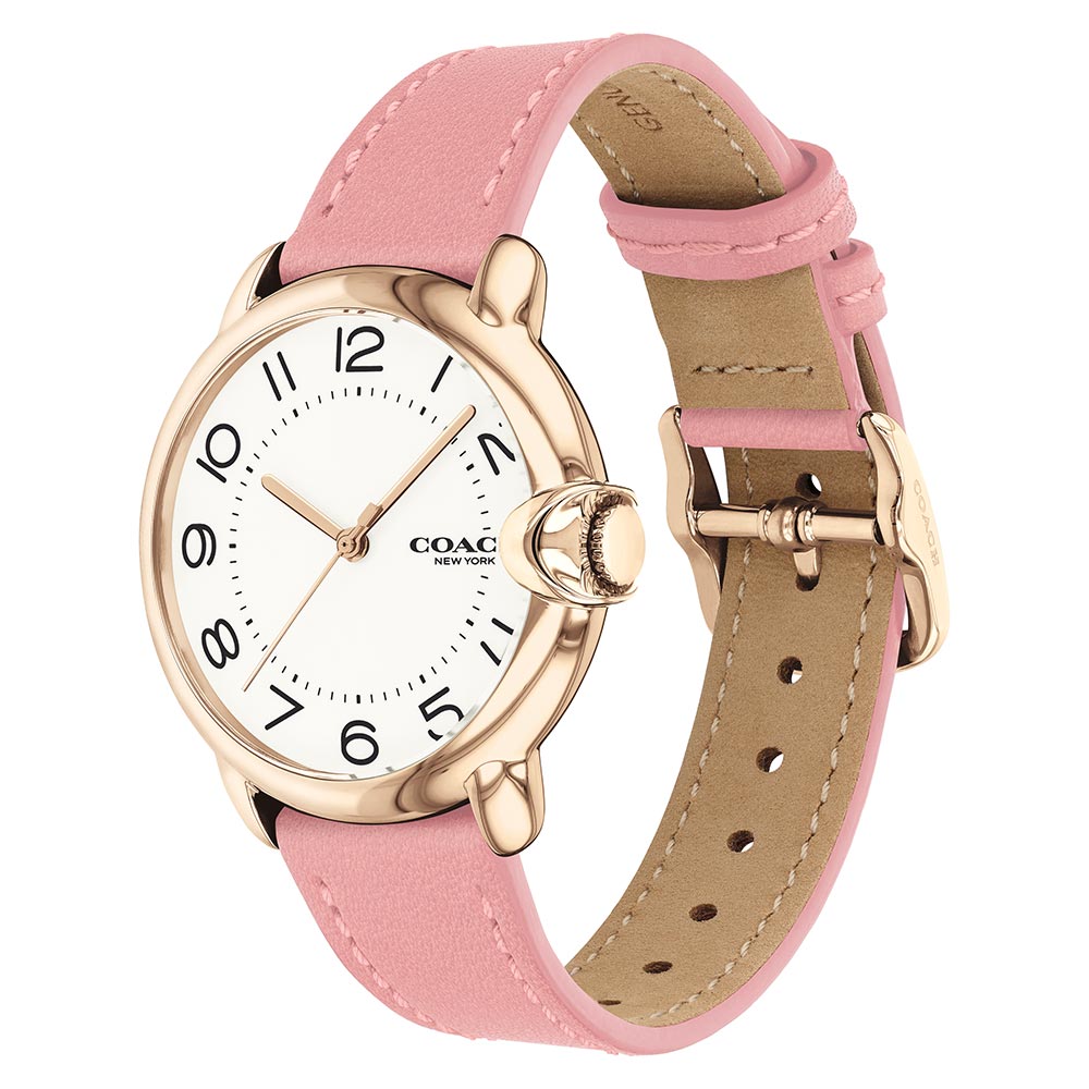 Coach Arden Pink Leather Women's Watch - 14503608
