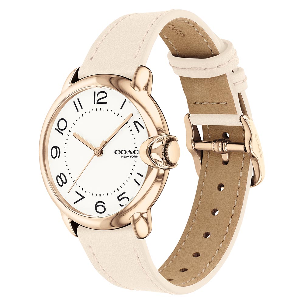 Coach Arden Chalk Leather Women's Watch - 14503609