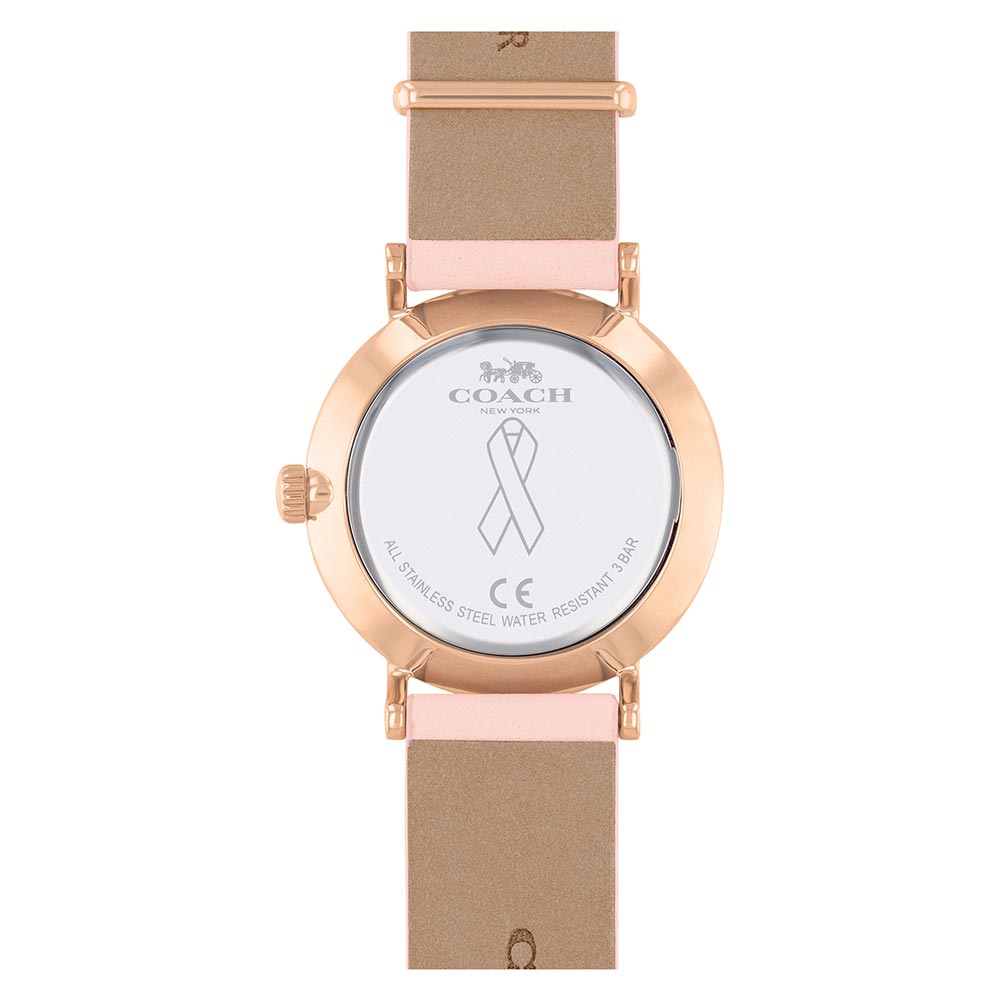 Coach Perry Pink Leather Women's Watch - 14503628