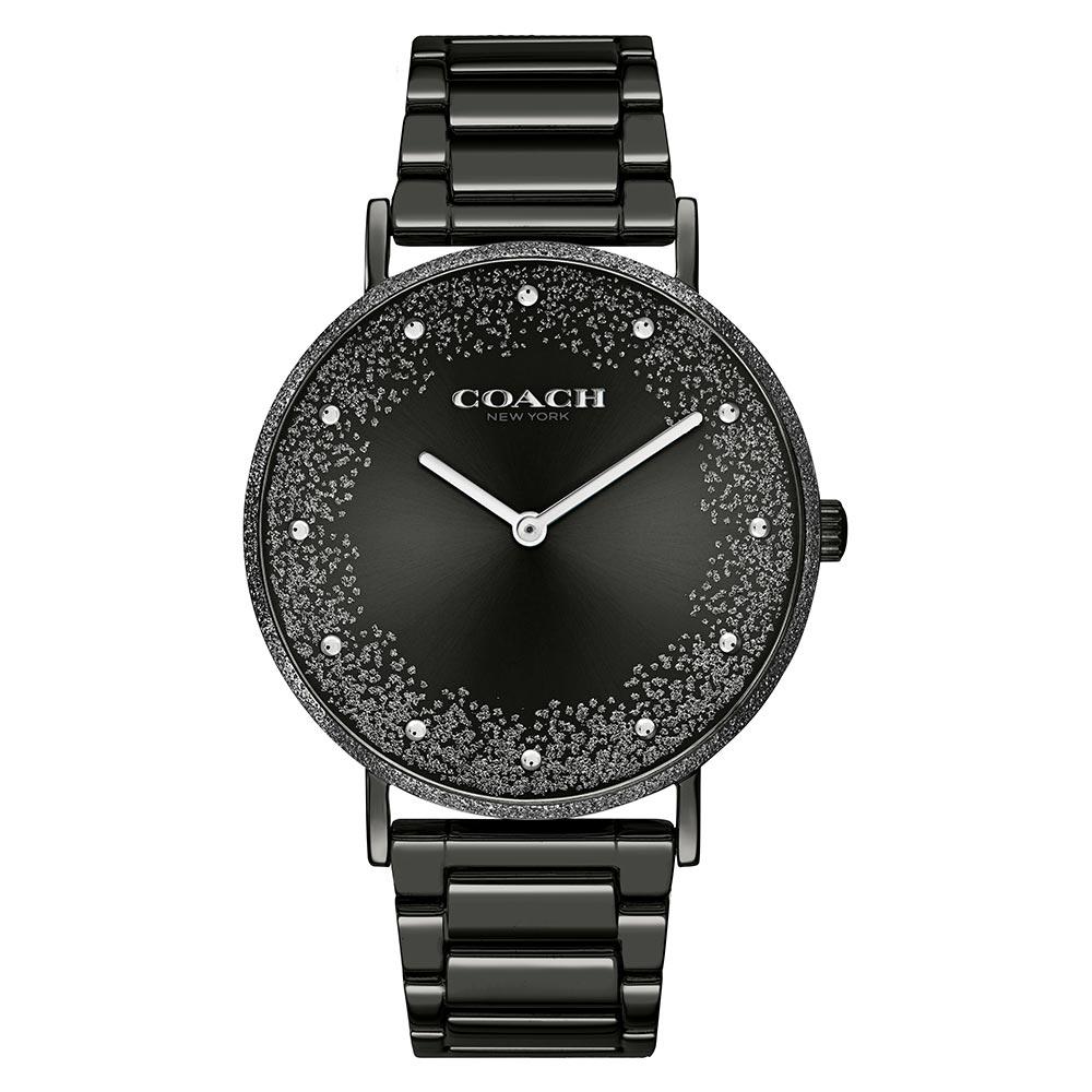 Coach Perry Plated Black Steel Women's Watch - 14503636